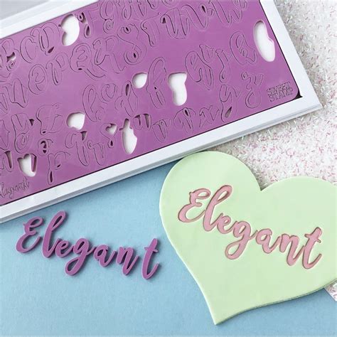 Elegant Letters Embossing Set Of 2 Embossing Set Alphabet Letters