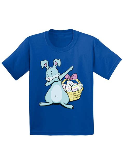 Awkward Styles Dabbing Easter Bunny Youth Shirt Easter T Shirt Kids