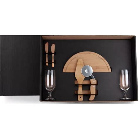 Kit Para Cozinha Em Bambu Tábua Formato Porco TB Theobrindes