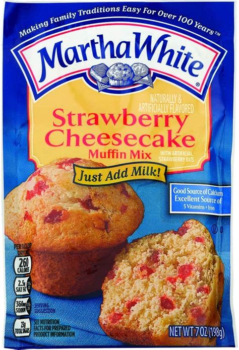 Martha White Muffin Baking Mix Strawberry Cheesecake 7 Ounce Packages Pack Of 12