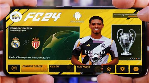 FC 24 MOBILE OFFLINE ANDROID GRÁFICOS PS5 FIFA 16 MOD FIFA 24