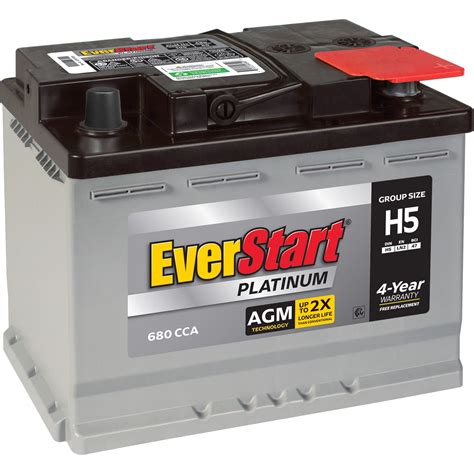 EverStart Platinum AGM Battery Group Size H7 12 Volt 850 48 OFF