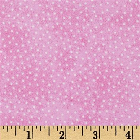 A E Nathan Comfy Flannel Micro Dot Pink Fabric By The Yard