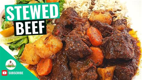 Stew Beef Recipe Jamaican Stew Beef How To Make Stew Beef Recipe By Chefali1027 Youtube