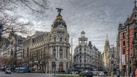 Capital Española De Madrid Ciudad Paisaje Fondos De Pantalla De Alta