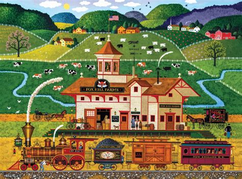 Buffalo Games Charles Wysocki Fox Hill Farms Rompecabezas De 1000