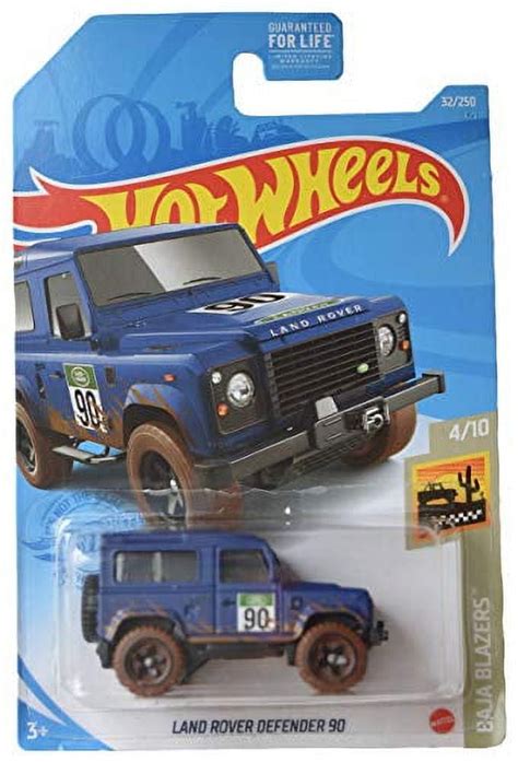 Hot Wheels Land Rover Defender 90 Blue 2021 Baja Blazers Walmart