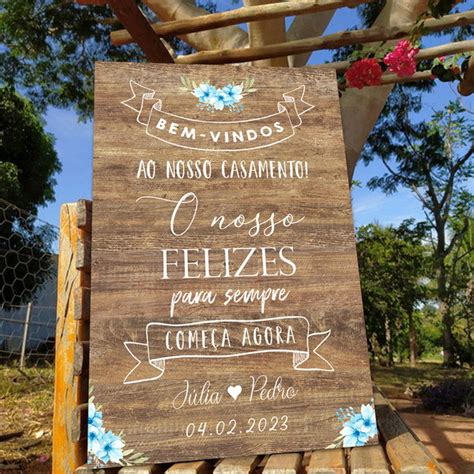 Placa Casamento Bem Vindos Ao Nosso Casamento No Elo7 Cartel Quadros