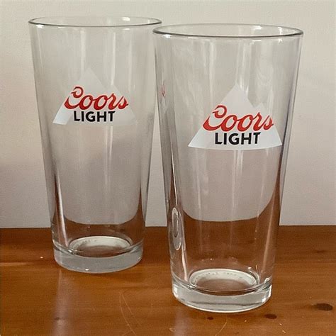 Dining Coors Light Tall Beer Glasses Set Of 2 Poshmark