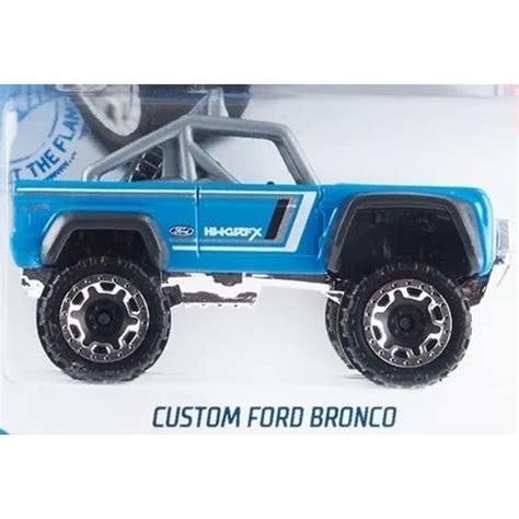 Miniatura Hot Wheels CUSTOM FORD BRONCO AZUL 2021 Shopee Brasil