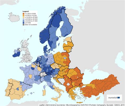 Map Of Europe Gdp Per Capita United States Map