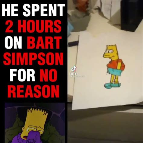 He Spent Two Hours On This Bart Simpson For No Reason Youtube