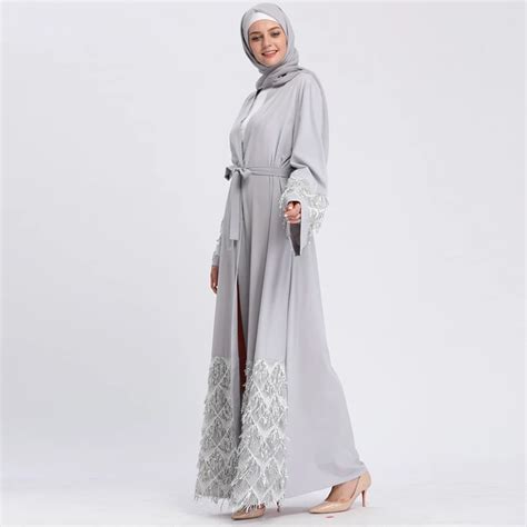 Abayas For Women 2019 Kaftan Abaya Sequin Muslim Hijab Dress Robe Dubai