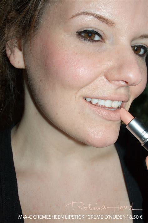 Swatch Tragefotos MAC Cremesheen Lipstick Creme D Nude