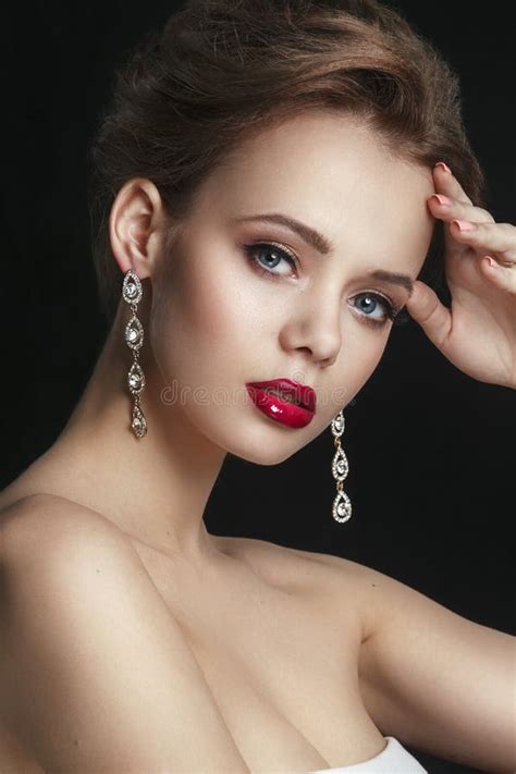 Eye Makeup Beautiful Eyes Retro Style Make Up Stock Photo Image Of