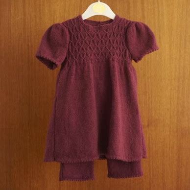 Blacker Swan Girl's Smocked Tunic and Leggings free knitting pattern