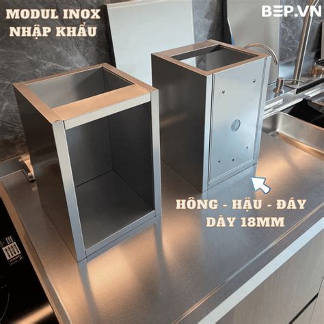 Tủ Bếp Inox Cánh Kính Hiện đại Luxb05