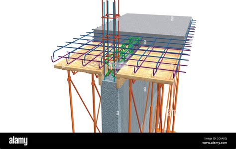 Graph of the elements used in the formwork of the slab of the second ...