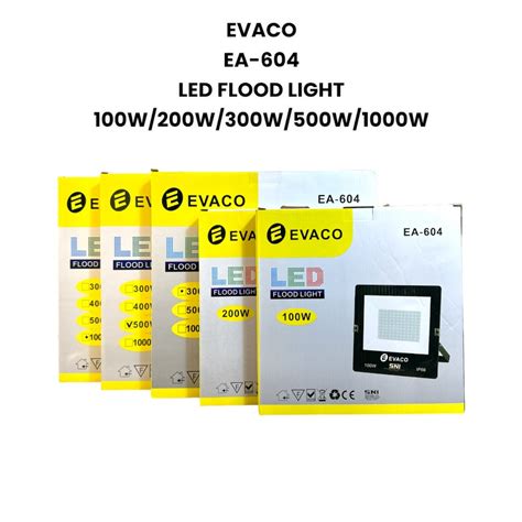 Jual Lampu Sorot Listrik Evaco Ea Led Flood Light Watt