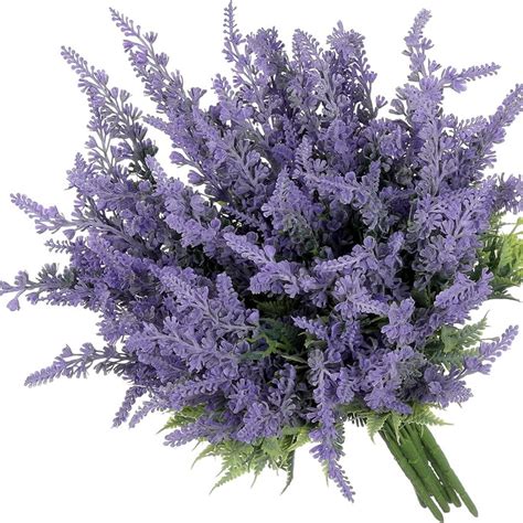 Galhos De Lavanda Haste Flor Artificial Cm Elo