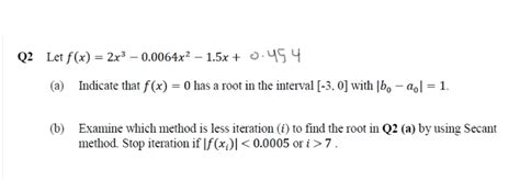 Answered Q2 Let F X 2x³ 0 0064x² 1 5x … Bartleby