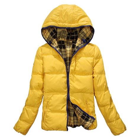 2017 Woman Winter Coat Down Jacket Double Sided Outwear Zipper Hooded