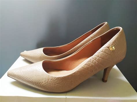 Scarpin Nude Vizzano Sapato Feminino Vizzano Usado Enjoei