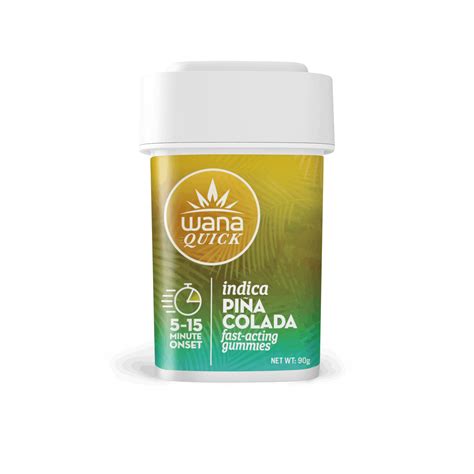 Pina Colada Indica 10 Pack Wana Edibles