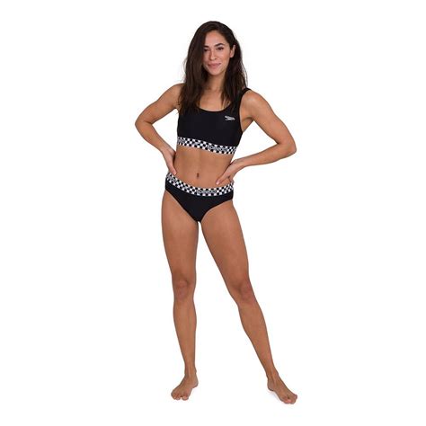 Speedo Solid U Back Bikini White Swiminn