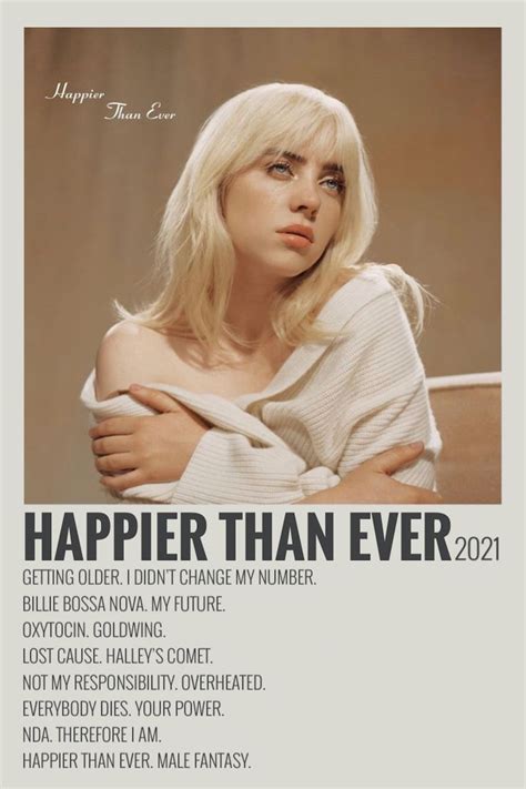 Billie Eilish Poster Happier Than Ever