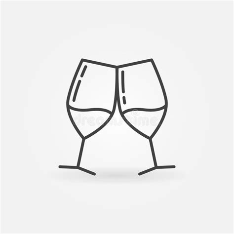 Glasses Wine Icon Vector Stock Illustrations 11959 Glasses Wine Icon Vector Stock