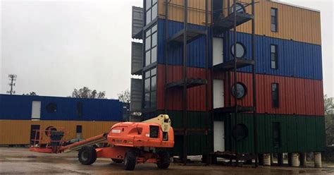 Apartments for students start with shipping containers