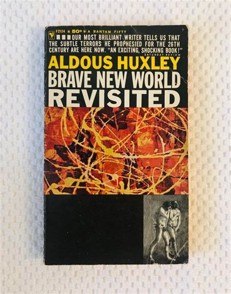 Aldous Huxley Brave New World Revisited Bantam Etsy Brave New