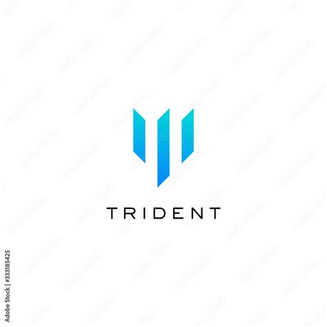 Trident logo design template Stock Vector | Adobe Stock