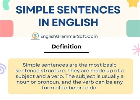 5 Word Sentences 138 Examples Englishgrammarsoft