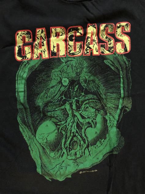 Carcass Vintage 90 S T Shirt Xl Gem