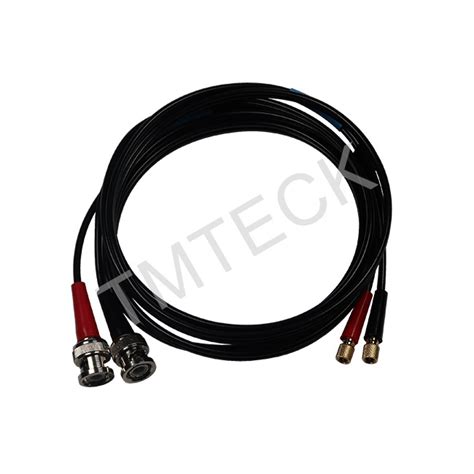 Ultrasonic Transducer Cables Bnc To Microdot Cable With 50 Ohm Impedance