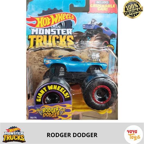 Jual Hot Wheels Monster Truck Rodger Dodger Giant Hotwheels Shopee Indonesia