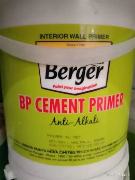 Berger Bp Cement Primer Wt Ltr With Services Of Home Painting At