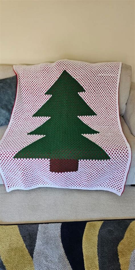 Reversible Crochet Christmas Blanket Pattern Fosbas Designs