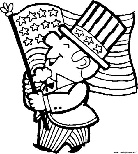 American Flag Coloring Sheet Preschool