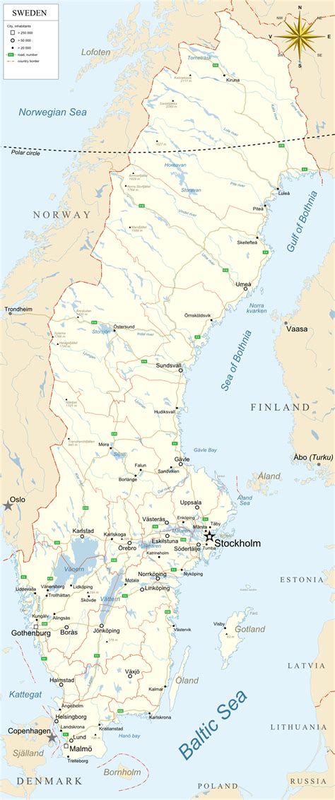 Map of Sweden Cities • Mapsof.net