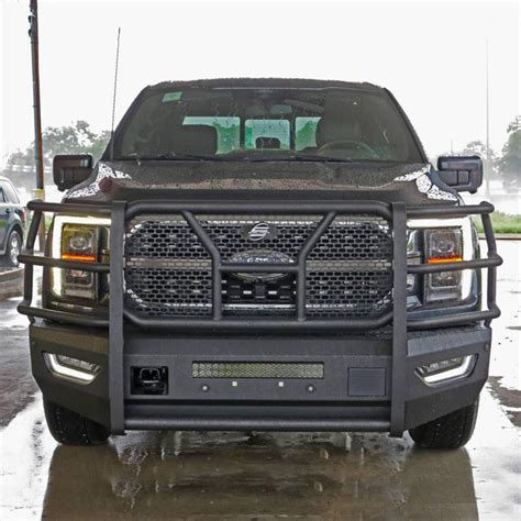 Steelcraft® Ford F 150 2021 Elevation Series™ Full Width Black Front Hd Bumper With Brush Guard