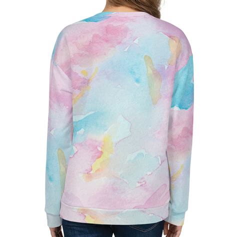 Sudadera Con Efecto Tie Dye Pastel Para Mujer Suéter Pastel Etsy