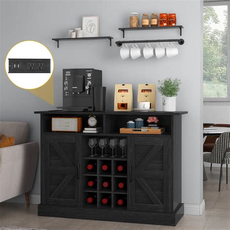 Amazon Dwvo Farmhouse Bar Cabinet With Storage Sideboard