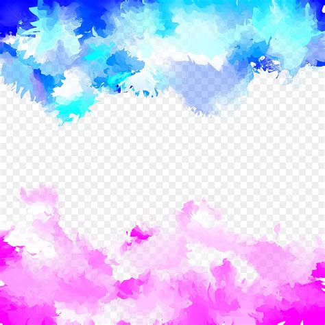 Pink Blue Watercolor Vector Hd Png Images Blue And Pink Watercolor Background Stains