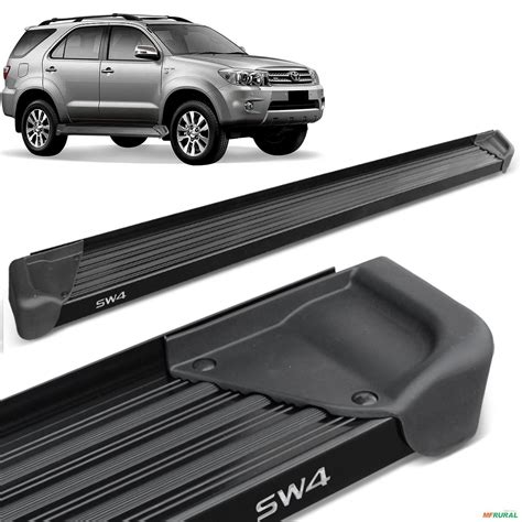 Estribo Lateral Hilux Sw4 2005 A 2015 Aluminio Preto A3 Em 595141