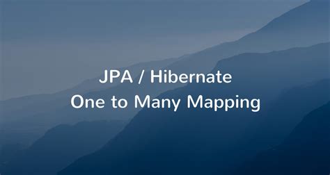 Java 알고리즘 JPA Hibernate One to Many Mapping Example with Spring Boot