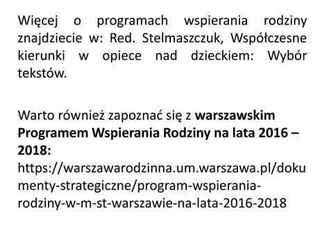 Programy Wspierania Rodziny Ppt Pobierz