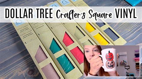 NEW Dollar Tree Crafter S Square Vinyl Project Test Review YouTube